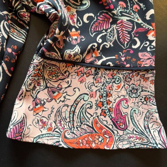 J.Jill 3/4 Sleeve Floral Blouse Size Large - Picture 8 of 8